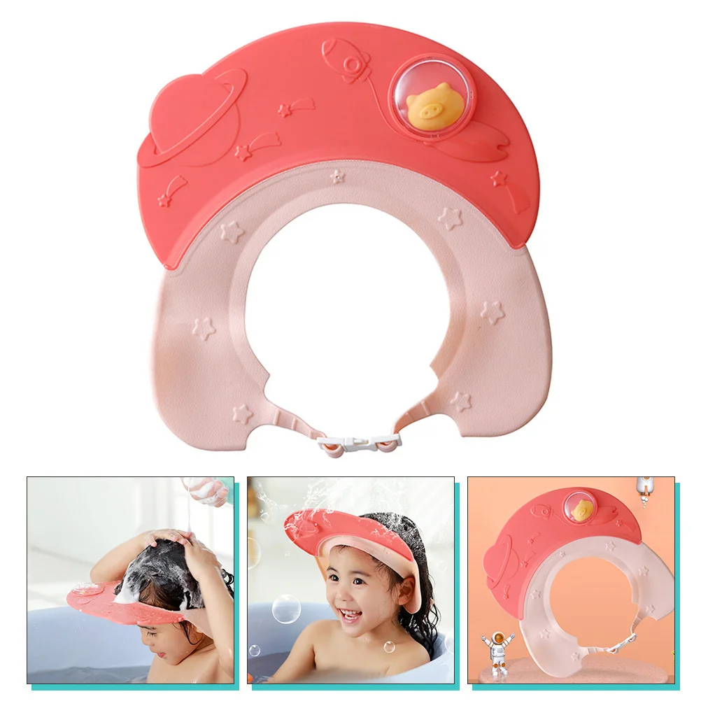 

Infant Bath Caps Waterproof Baby Shower Hat Adjustable Safety Visor Protective Shampoo Cap for Hair Washing Infant Bath Caps
