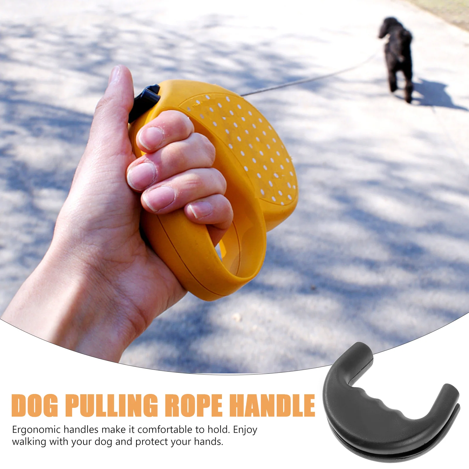 

6pcs Pet Dog Leash Handle Rubber Durable Ergonomic Design For Walking Jogging Hiking Training Outdoor Pet Supplies