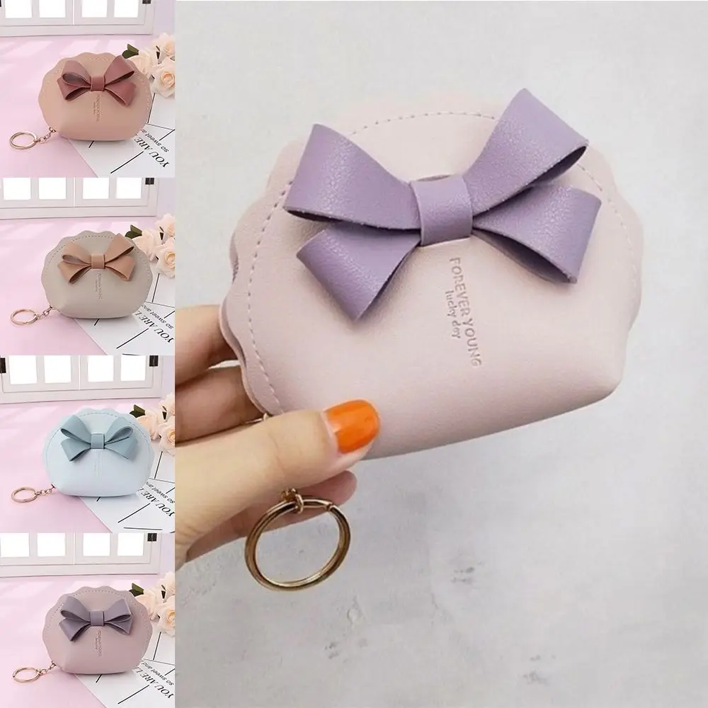 Mini koreanische Mode Geldbörse Geldbörse für Mädchen süße ästhetische Bogen süße Tasche für Frauen tragbare Lippenstift Kopfhörer Schlüssel bund Geldbörse