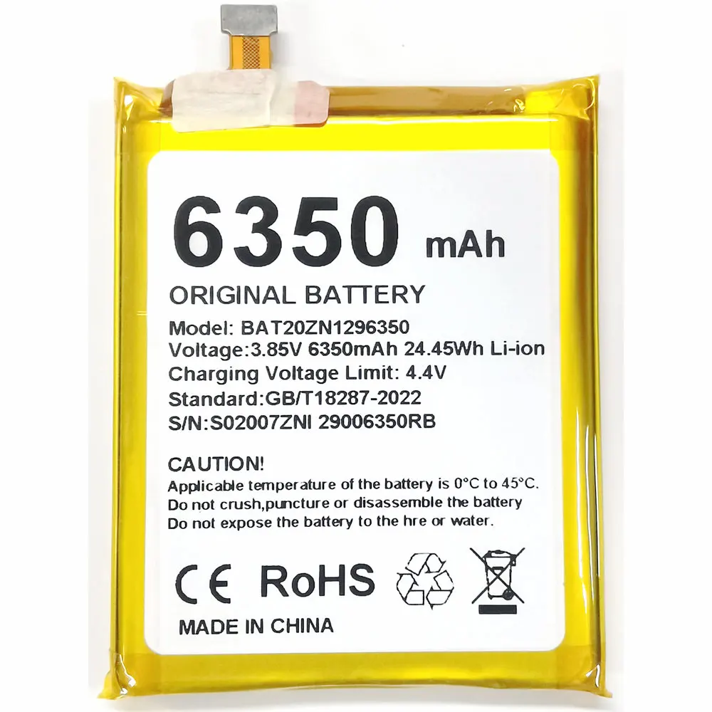 

New BAT20ZN1296350 Replacement Battery for DOOGEE S96 Pro/S96Pro Mobile Phone