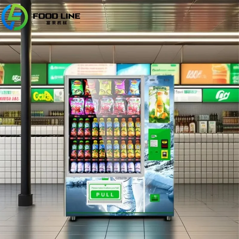 

Customized Automatic Street Renovation Vending Machine Sells Drinks Snacks Cold Soda Vending Machine