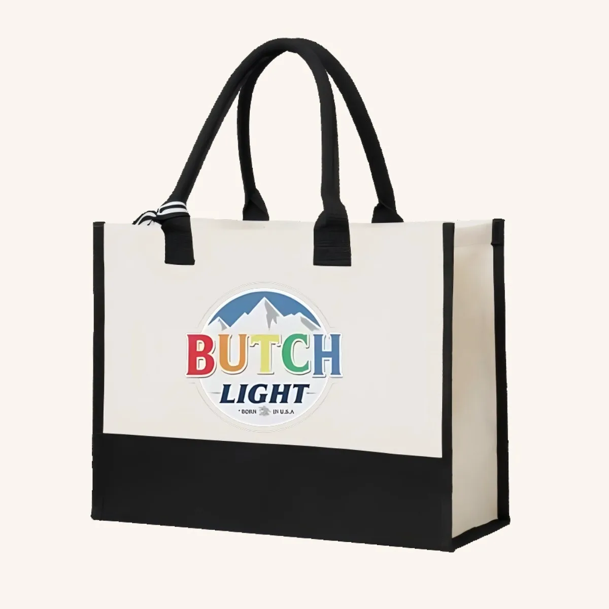 حافلة علب الجعة الخفيفة 2026 وصول جديد موضة عملية واسعة قابلة لإعادة الاستخدام حمل حقيبة نمط طباعة 2 لهجة الثقيلة كبيرة Shoul