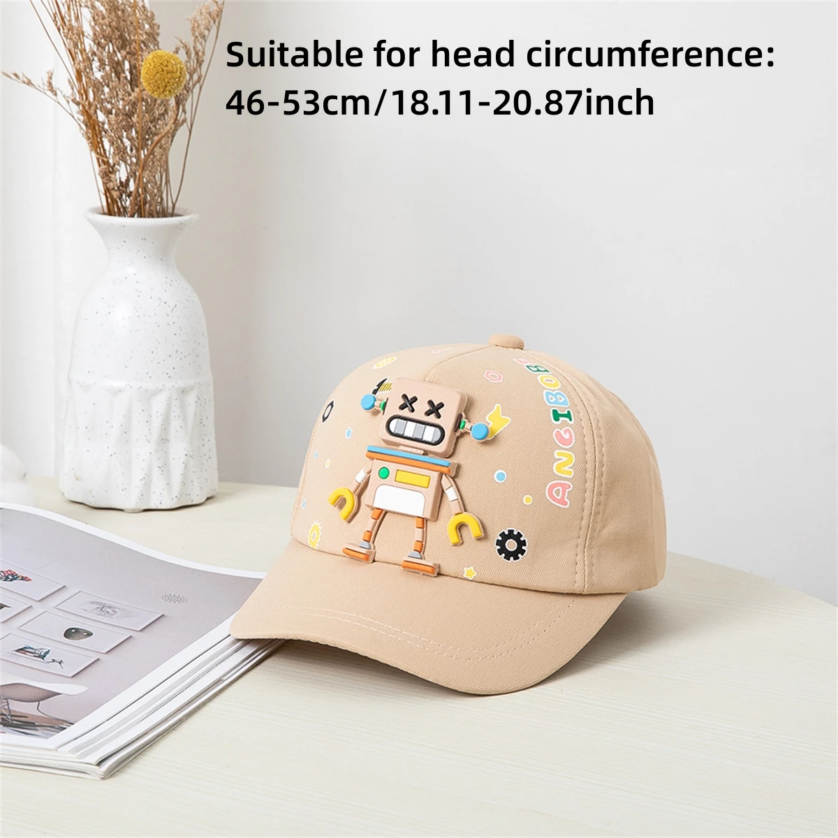 Kids baseball cap Boys Girls Sun hat Classic graffiti solid color three-dimensional fun pattern kids baseball cap fashion hat