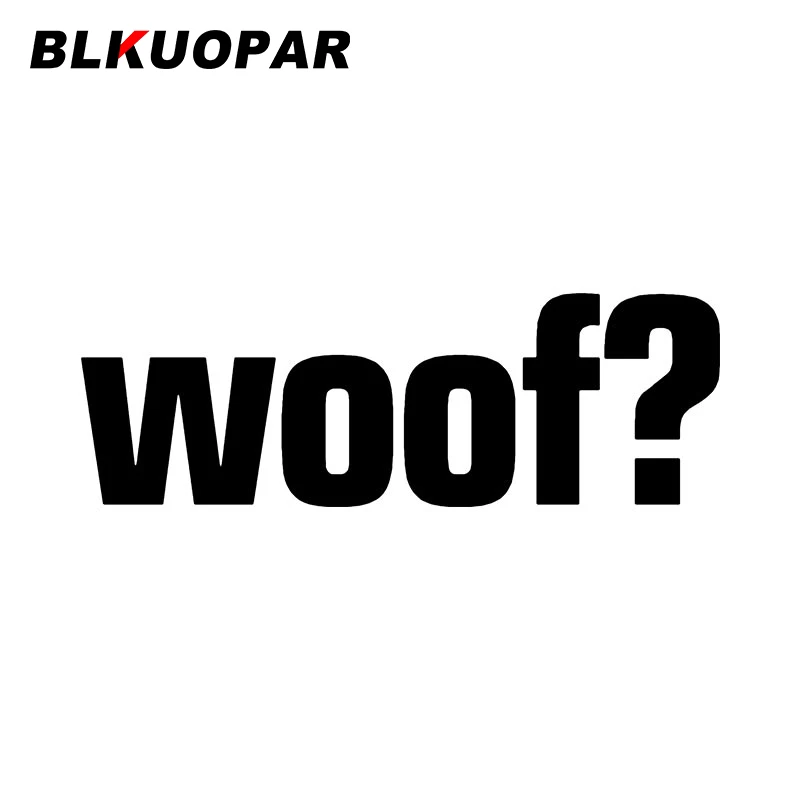 

BLKUOPAR Woof Car Sticker Creative Sunscreen Original Car Styling Waterproof Scratch-Proof Funny Air Conditioner Decoration