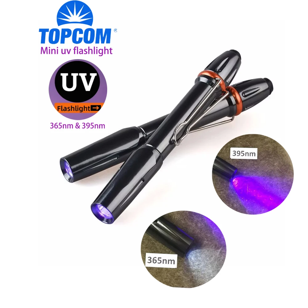

TOPCOM 365nM 395nM УФ фонарик