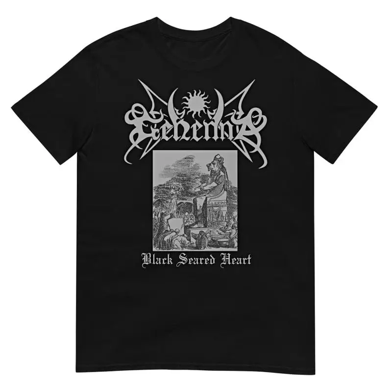 Gehenna Black Seared Heart Grey Logo T-Shirt