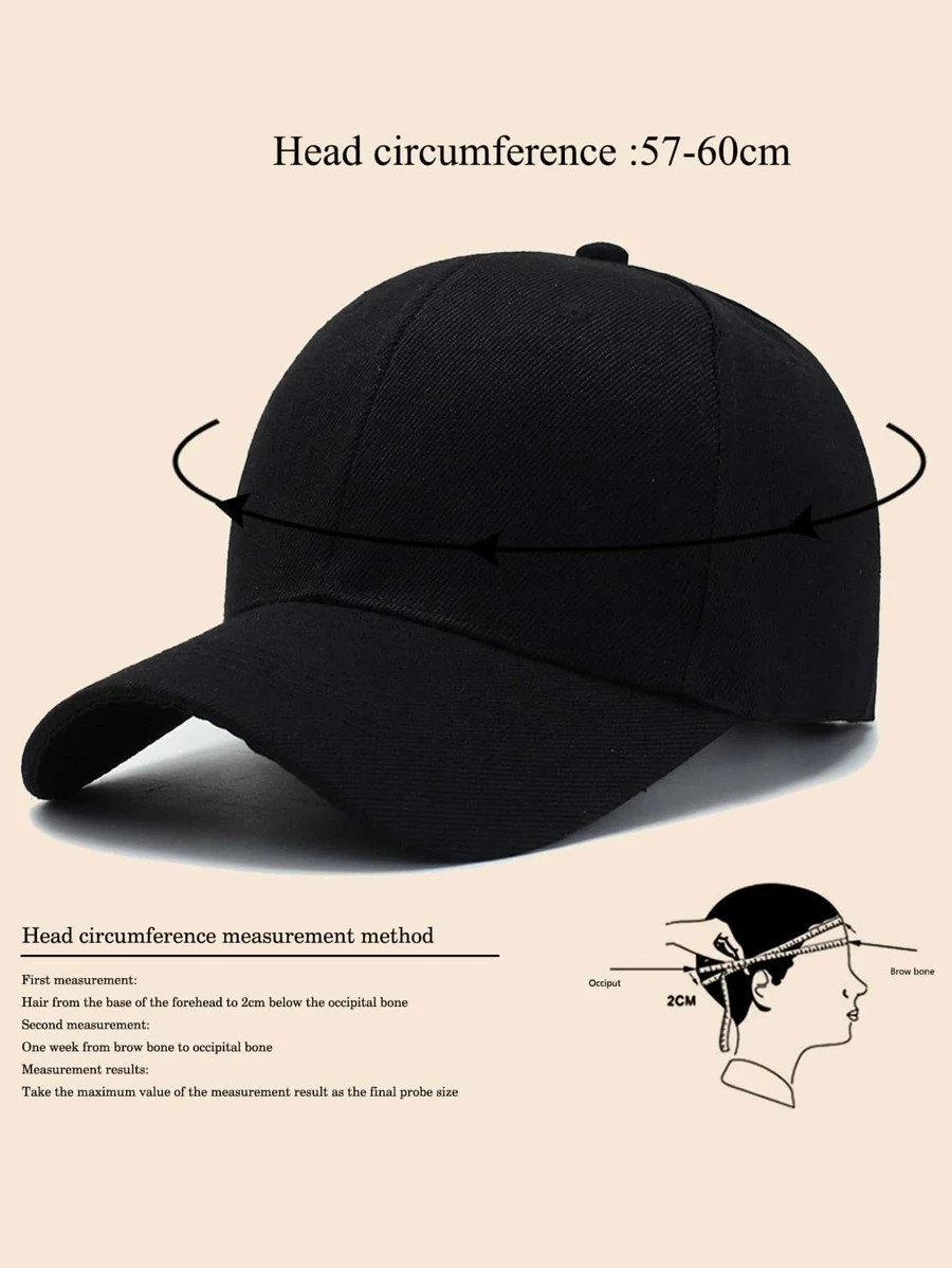 1 Simplicity Outdoor unisex all season fashionable solid color Korean-style  baseball cap