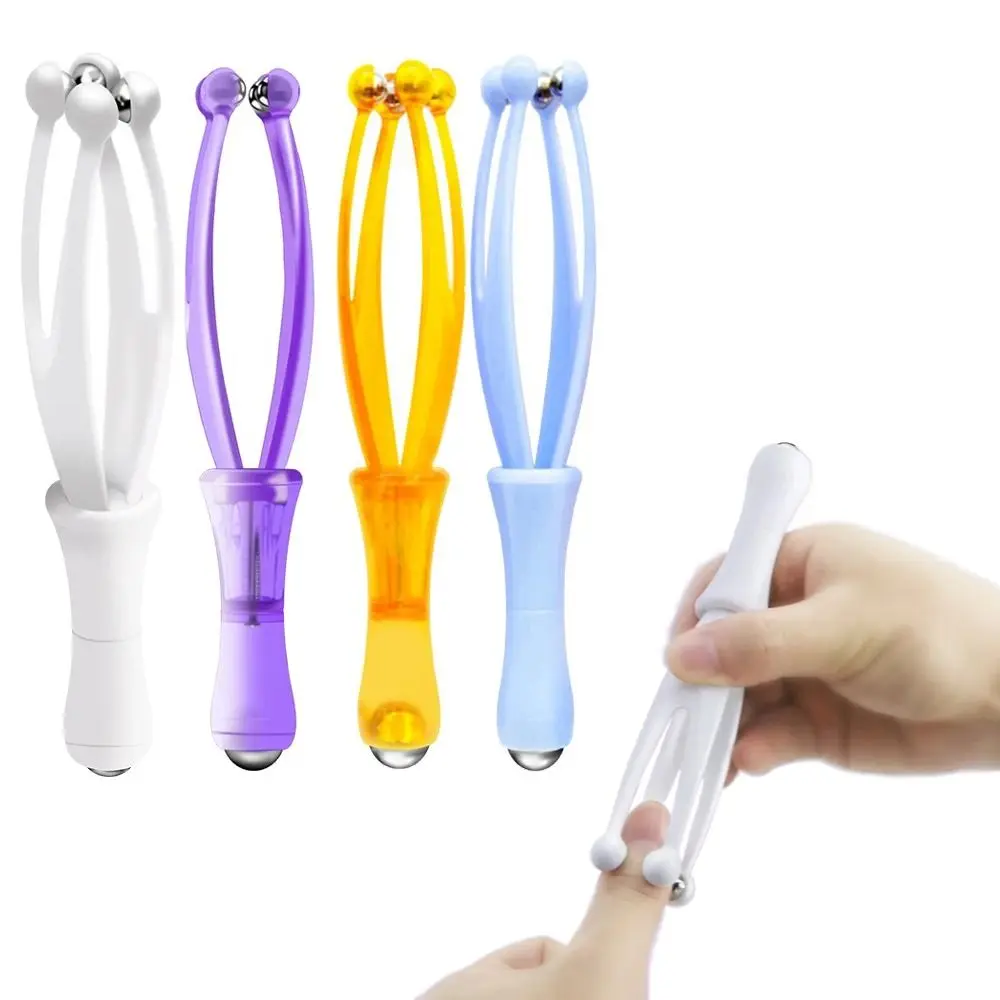 360 Degree Finger Roller Massager Comfortable Grip Blood Circulation Finger Care Tools Rolling Steel Ball Hand Held