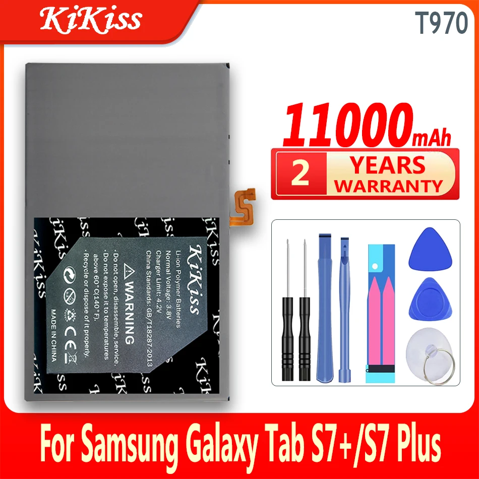 

11000mAh KiKiss Battery T970 (EB-BT975ABY) For Samsung Galaxy Tab S7+ S7 Plus SM-T976B SM-T970