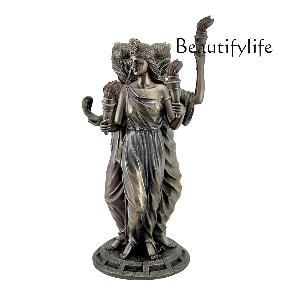

art statue decoration high-end ornament Outdoor decoration three-phase Muse sculpture