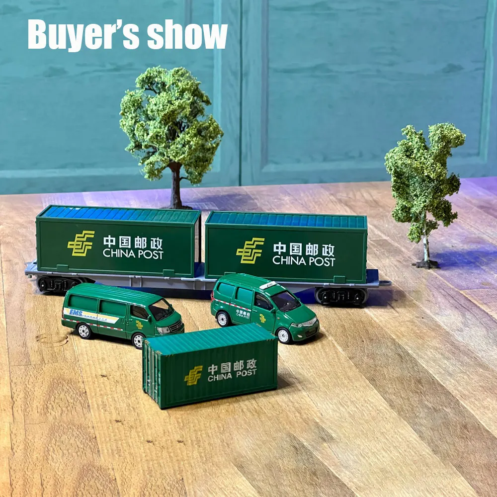 1pc Ho Scale 1:87 20ft Miniature Container Model Shipping Cargo Box Railway Train Accessories Collection for Diorama
