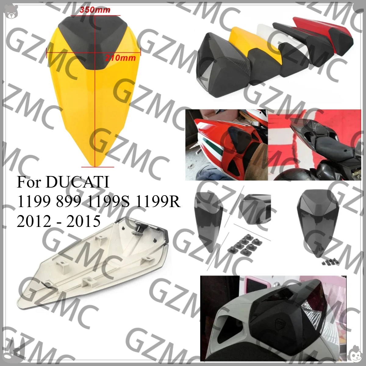 

Задний пассажирский чехол для мотоцикла, задний чехол на сиденье, обтекатель, задний чехол на заднее сиденье для DUCATI 1199 899 1199S 1199R 2012 2013 2014 2015