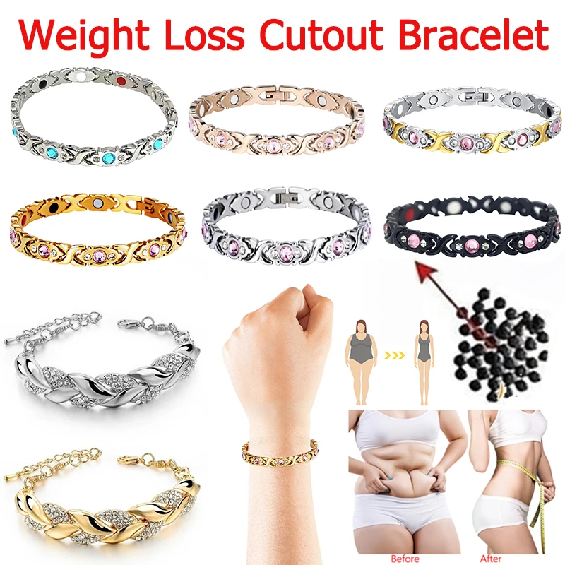 Weight Loss Energy Magnets Jewelry Trendy Women Jewelry Slimming Bangle Bracelets Twisted Magnetic Therapy Bracelet Health Care