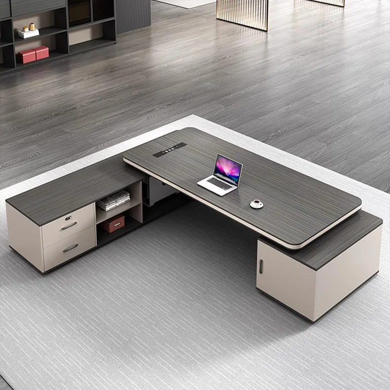 

Офисный стол руководителя класса люкс с изысканным деревянным дизайном, современный, для работы в офисе, оптовая цена из Китая