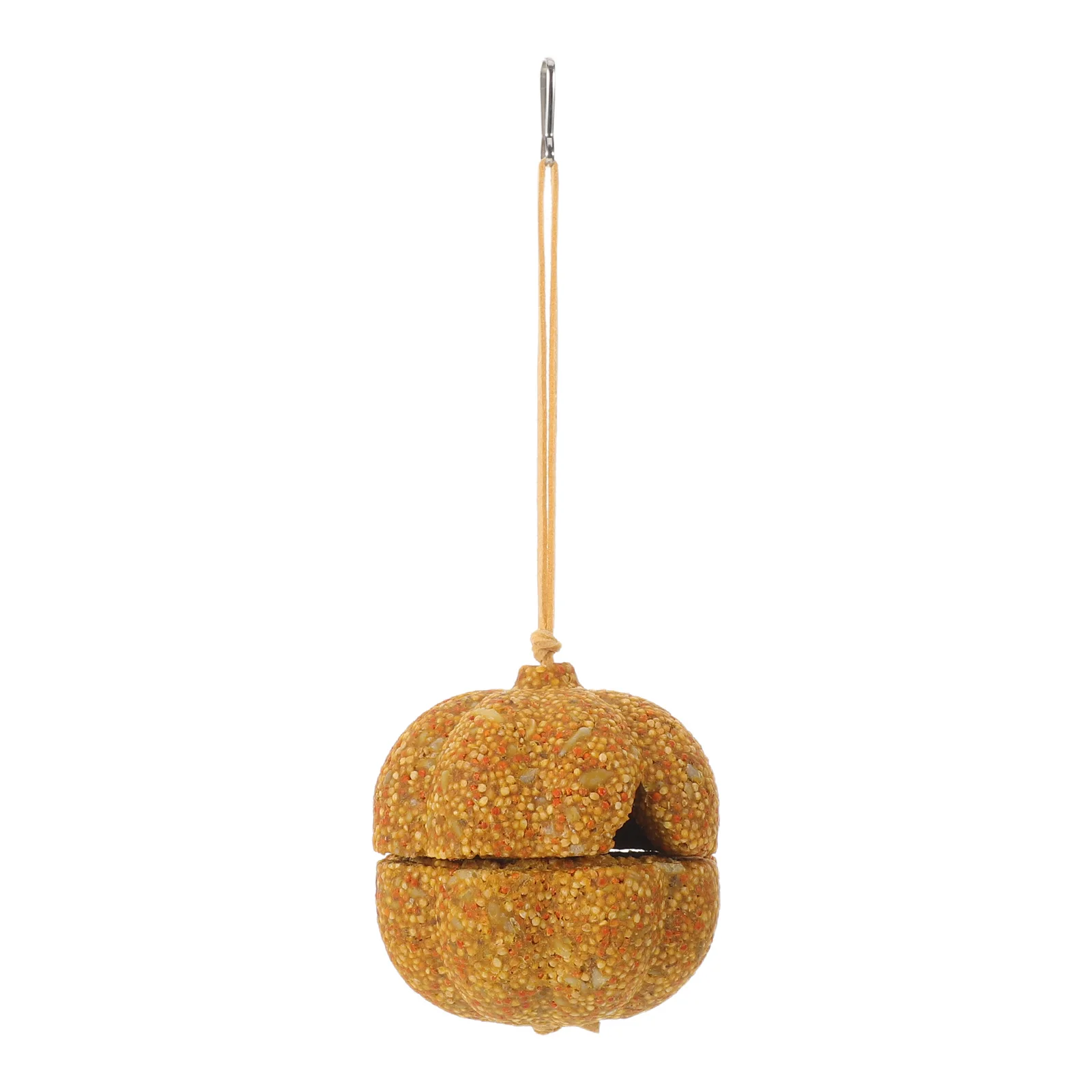 

Parrot Foraging Chew Pumpkin Natural Bird Hanging Chewing Accessories Grinding Biting for Parakeet Cockatiel Budgie Macaw Pet