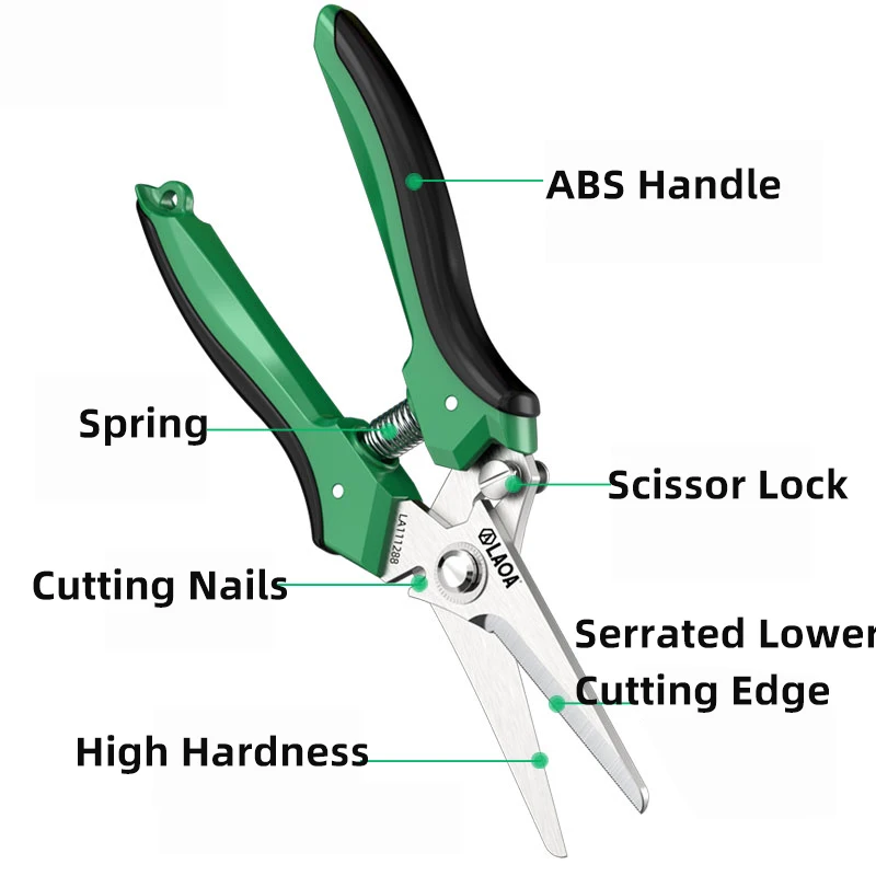 Stainless Steel Electrician Scissors Multifunction Manually Shears Groove Cutting Wire Cutting Nails And Steel Plate Hand Tools