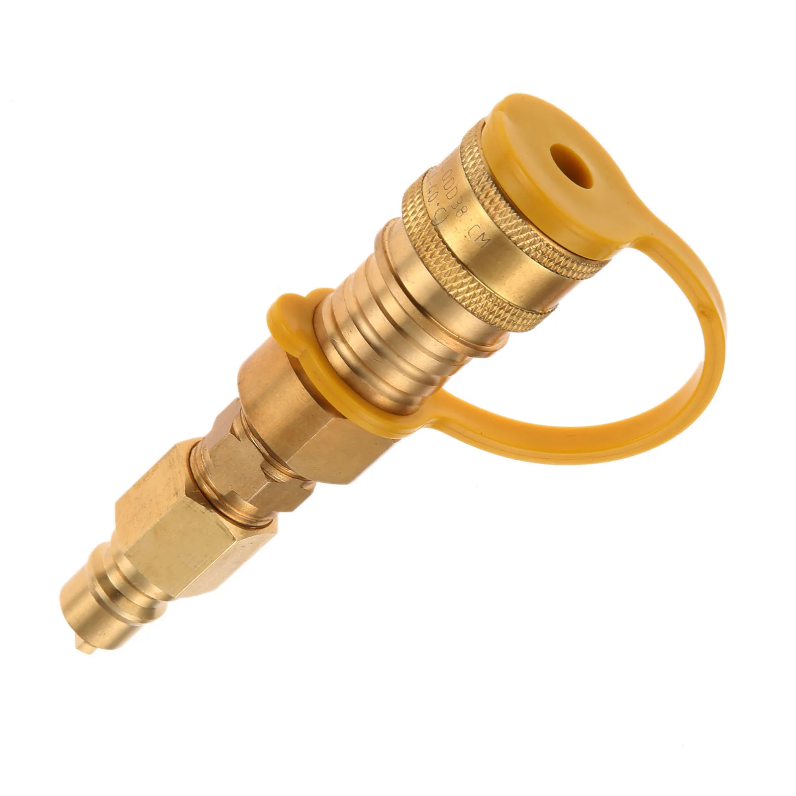 

1Pc Brass 3/8"" Natural Gas Quick Connector Brass Propane Adapter Fittings for LP Gas Propane Hose Quick Disconnect Accessories