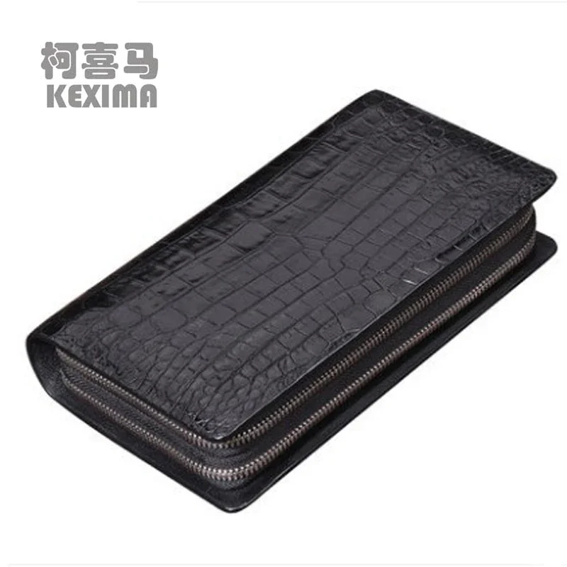 

heimanba new crocodile bag double hands bag man business large capacity multi - card positio men clutch bag