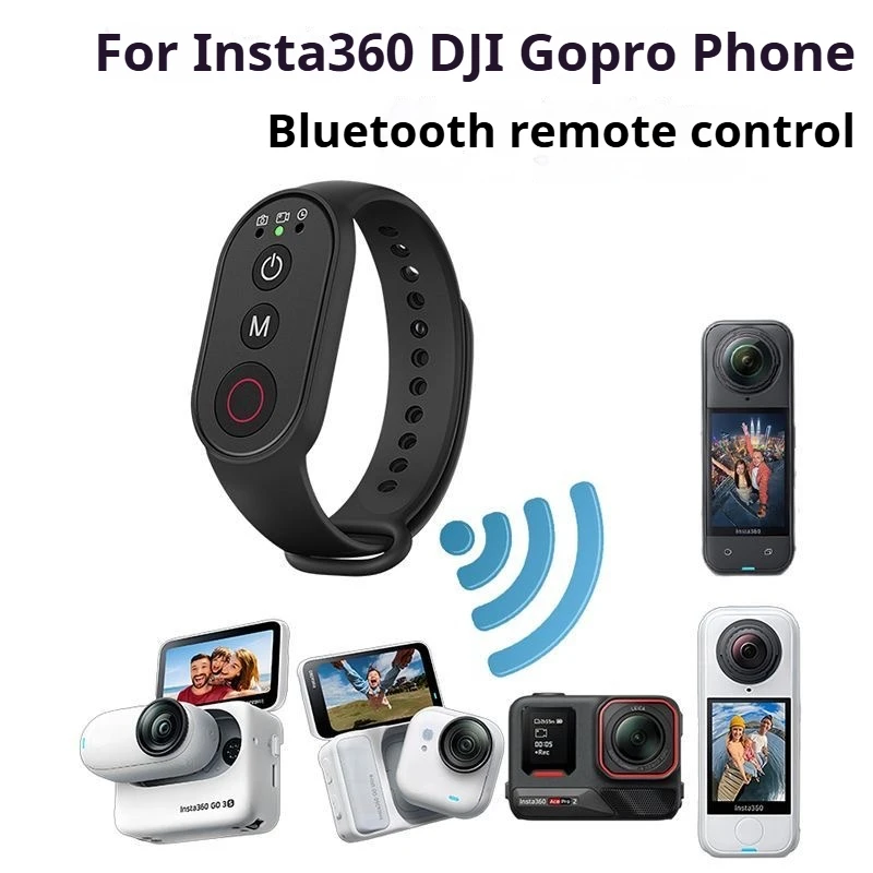 

50M Wristband Wireless Remote Control For DJI OSMO360/ACTION 6 5 4 Insta60 X5 X4 air X4 X3 GOS/3 ACE PRO1 2 GOPRO 13 12 11