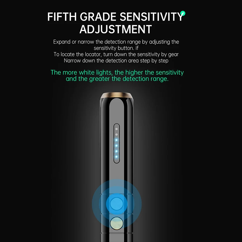 Imagem -04 - Anti Spy Câmera Detector Pen Hidden Cam Scanner Espionagem Dispositivo de Segurança de Privacidade Gps Radio Frequency rf Signal Finder T13
