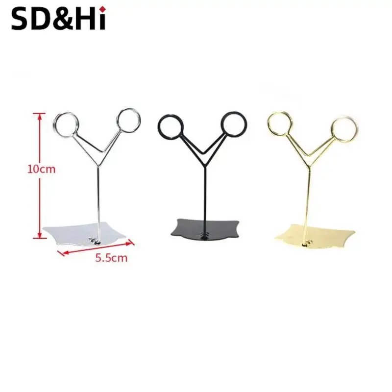 1PC Price Display Sign Metal Label Clip Bread Price Card Bakery Cake Shop Card Clip Display Standing Bread Label Holder