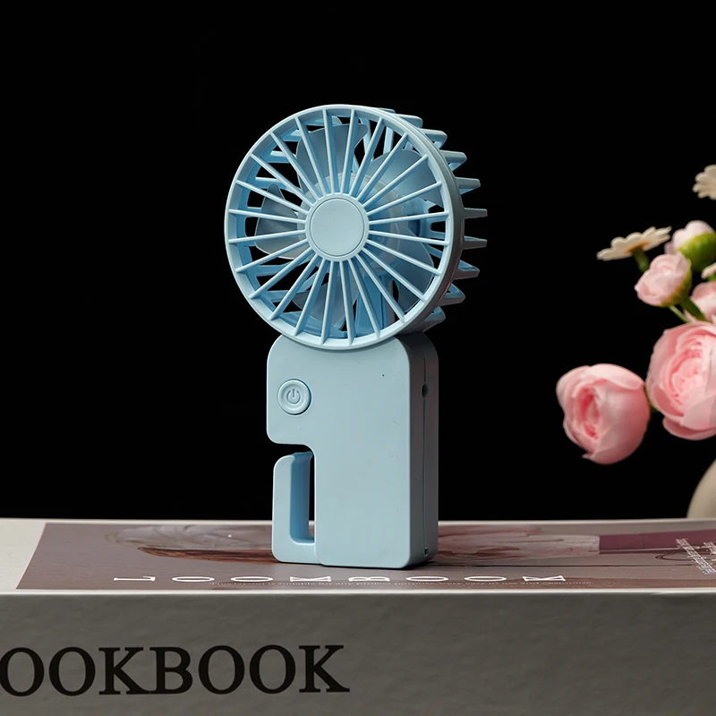 Kipas Kecil Genggam Lipat Minimalis Segar: USB - Pengisian Daya, Berukuran Mini dan Portabel, Elemen Kartun yang Menanggupi, Cocok untuk Stu