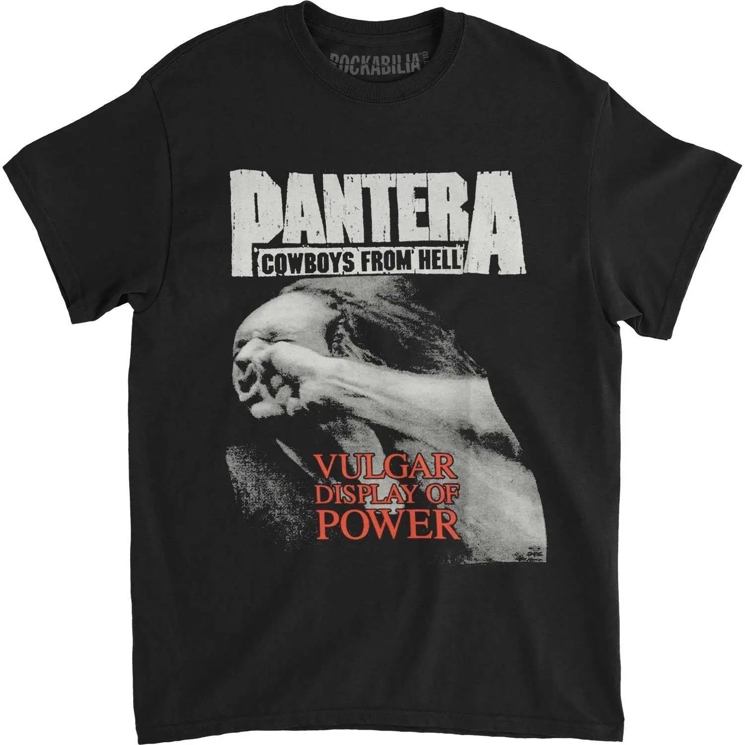 Men's Pantera Vulgar Display Of Power T-shirt Large Black