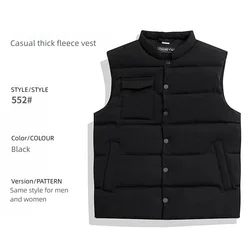 Four Season New Men Cotton Camping Hiking And Fishing Vest Jacket Sleeveless Down Waistcoat Jacket Male Casual Vest Coat