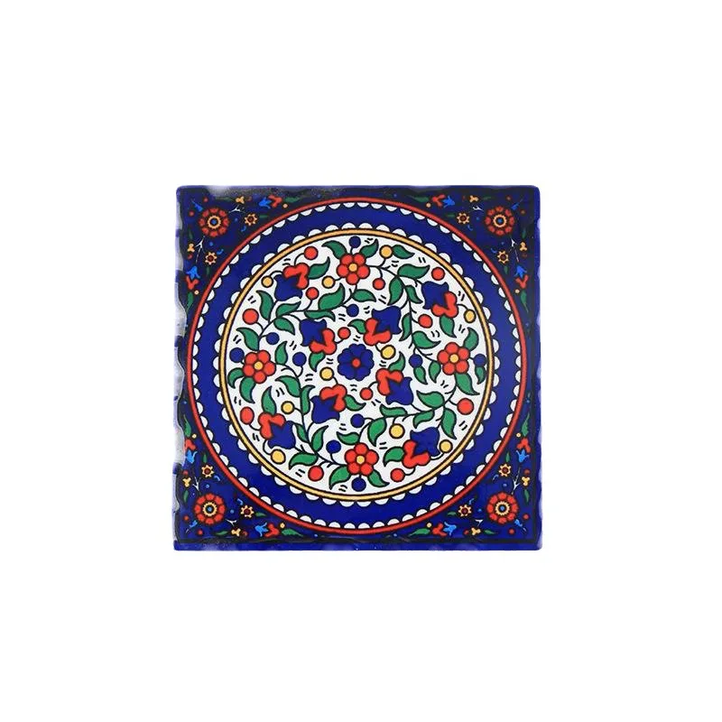 1PCS Square Ceramic Cork Coaster Heat Insulation and Anti-slip Cup Mats Reusable Table Protector Pads Kitchen Items Accessories