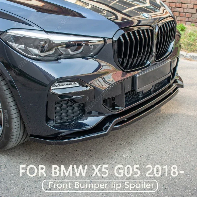BMW X5 G05 프론트 범퍼 립 스포일러 스플리터 디퓨저 가드 바디 키트 커버 M50 xDrive 40i 35i 30d 2018-2022 M-팩 튜닝