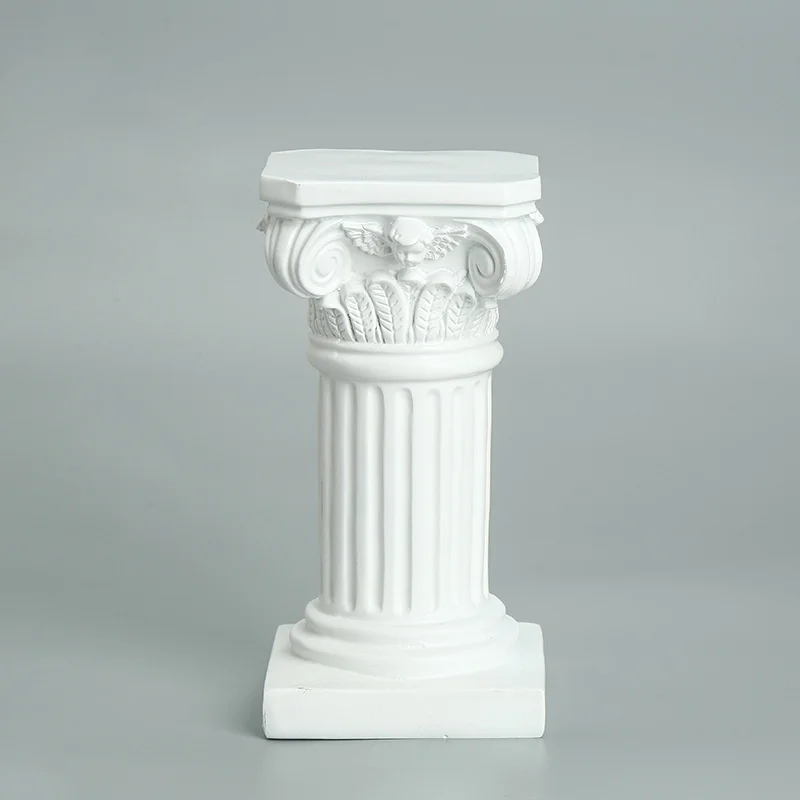 Nordic Roman Pillar Greek Column Statue Pedestal Stand Figurine Sculpture Indoor Home Dinning Room Garden Scenery Decor INSsense