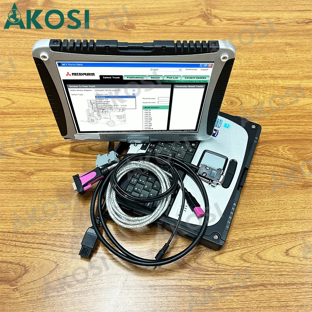 

Для вилочного погрузчика MTU 16A68-11320 12-контактный + 16A68-00800 USB-кабели с круглым штифтом для MITSUBISHI для автосканера CAT Lift Truck + ноутбук CF19