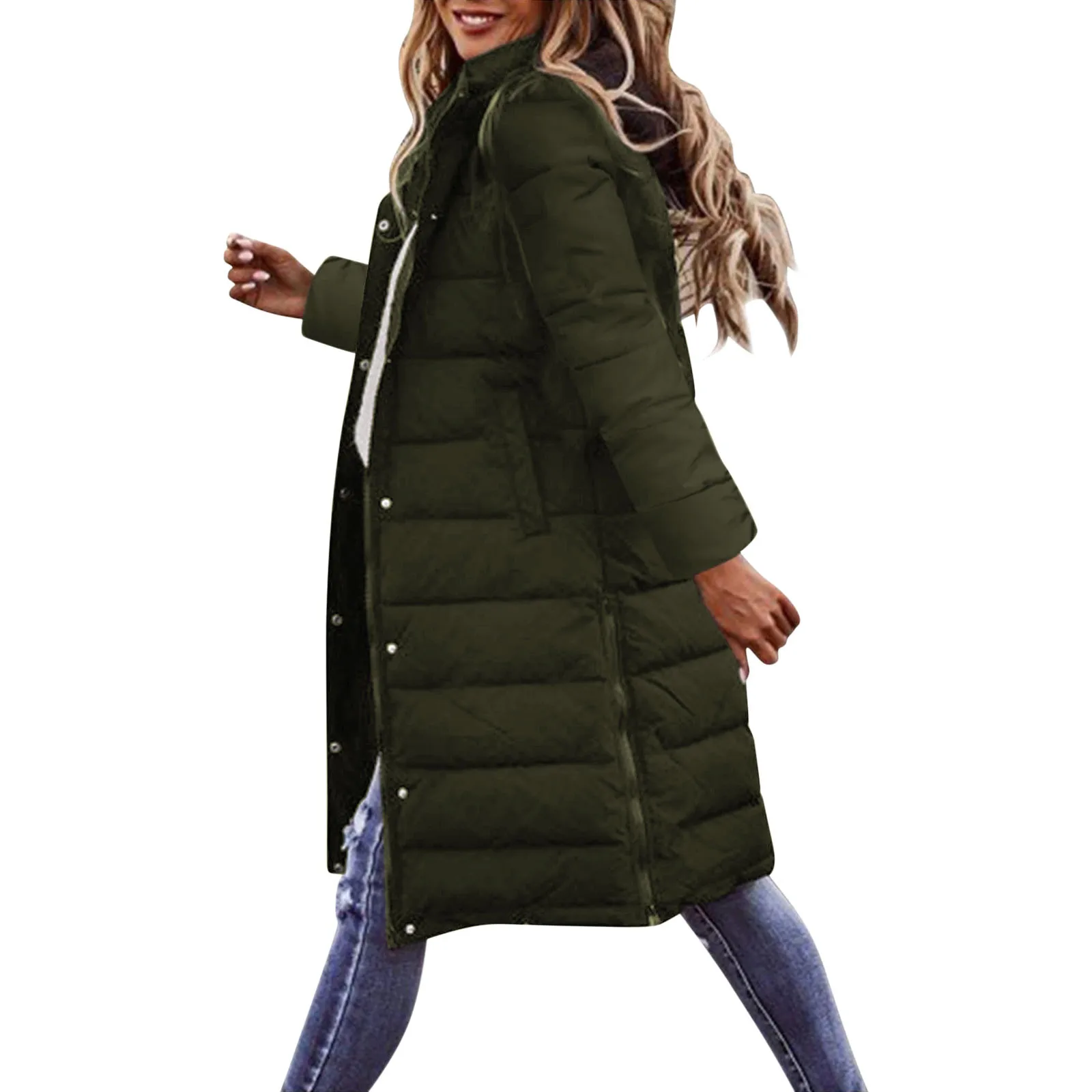 Long Jacket Women's Down Vest With Hood Winter Warm Long Vest Sleeveless Long Quilted Vest Lightweight Winter Jacket Down