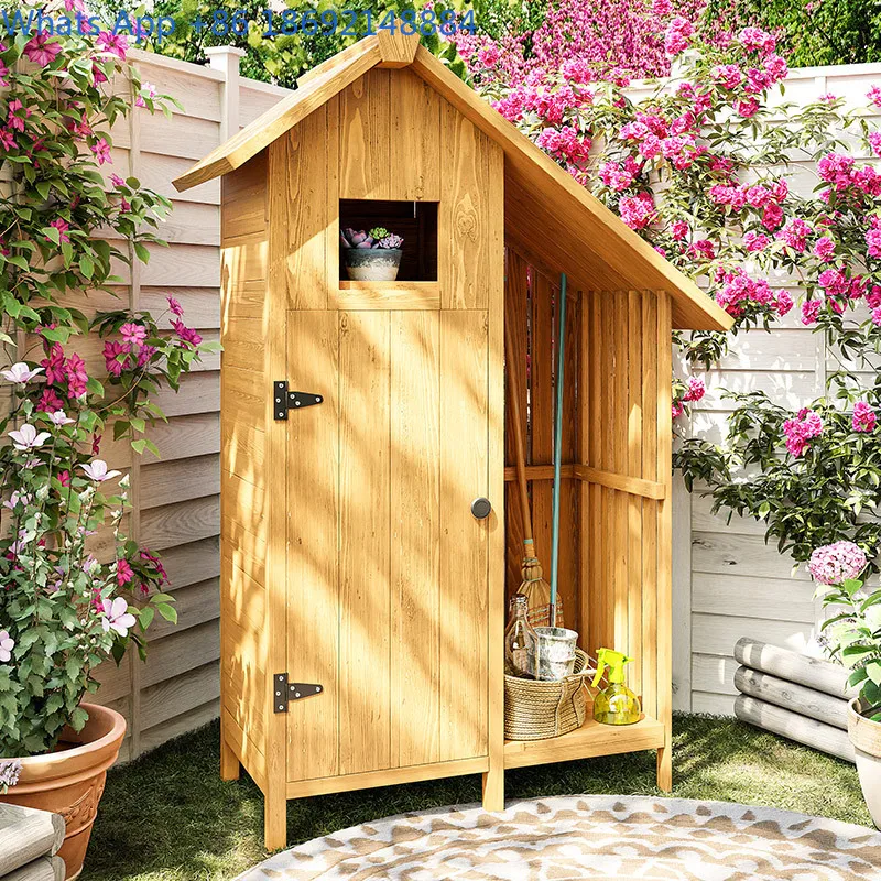 Outdoor Waterproof Garden Storage Cabinet for Yard Patio Tool Organization