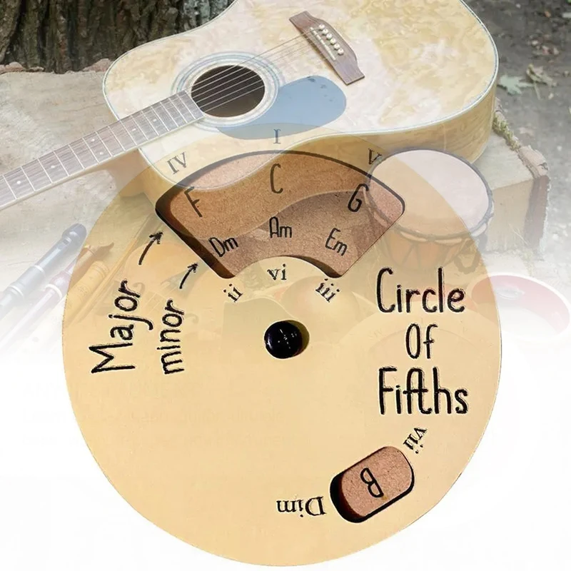 기타 코드 휠 나무 멜로디 도구, 악기 및 악세사리, 음악가용 코드 휠