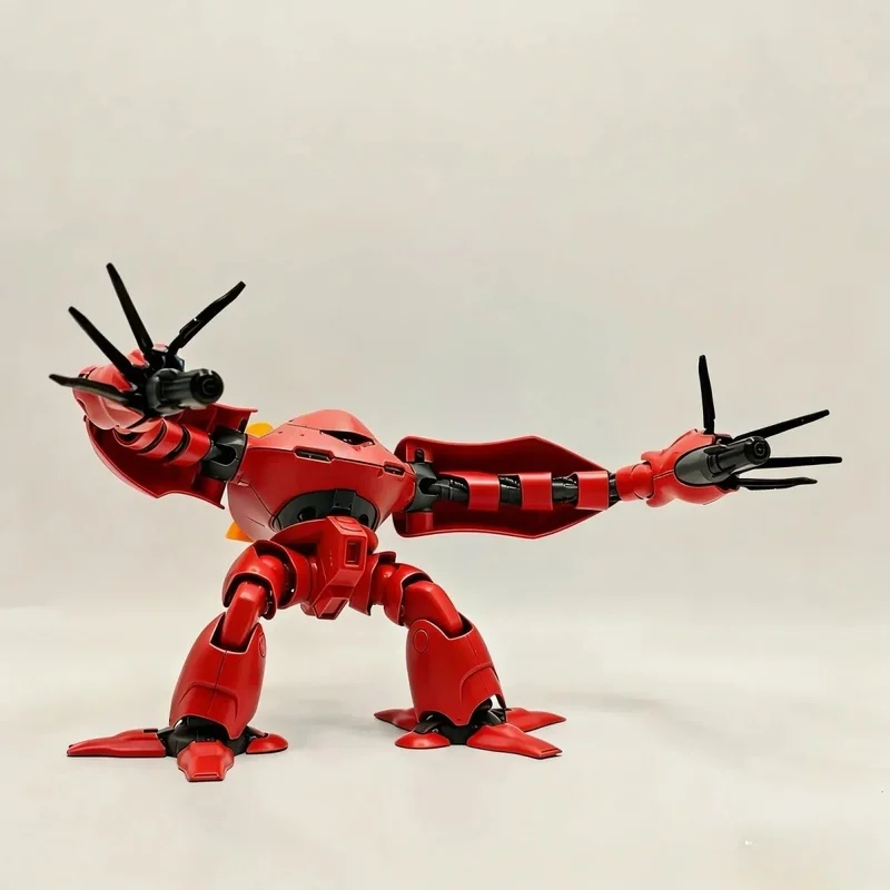 Hot Gl Hguc 1/144 037 Red Hygogg Long Arm, Kit de Modelo para Armar, Figura de Acción Coleccionable, Rompecabezas, Juguete, Regalo, Adorno de Escritorio, Muñeca