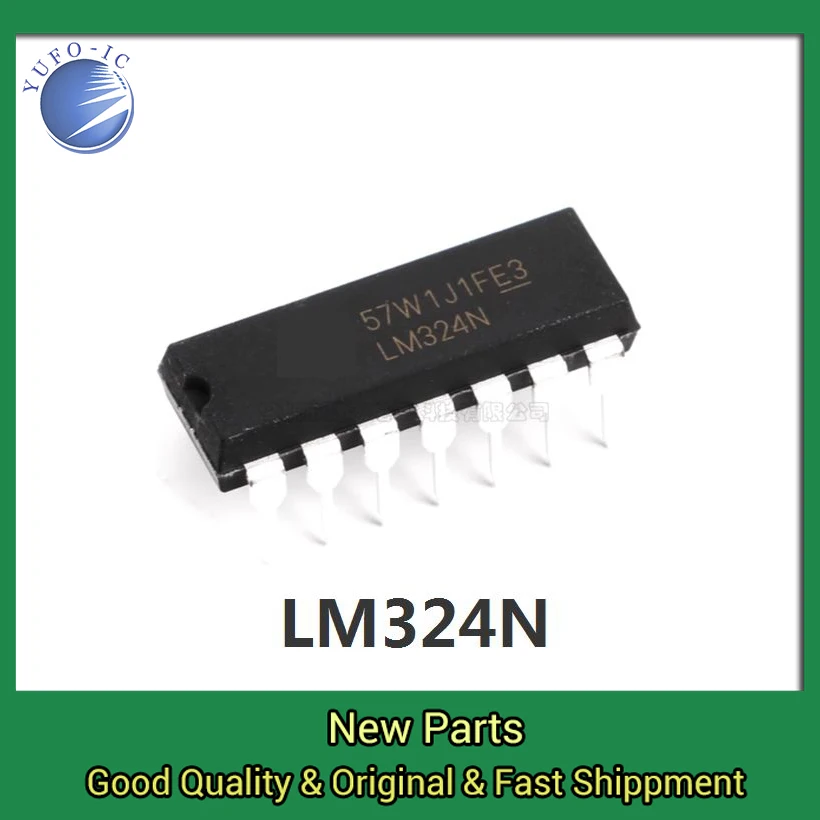 10PCS Four-way operational amplifier LM324 LM324P good quality LM324N DIP-14