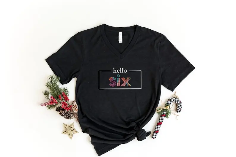 Six Birthday Shirt Girl, 6th Birthday Six Year Old Girl Shirt, old Birthday Sixth Gift Short Sleeve Top Tees O Neck 100% Cotton