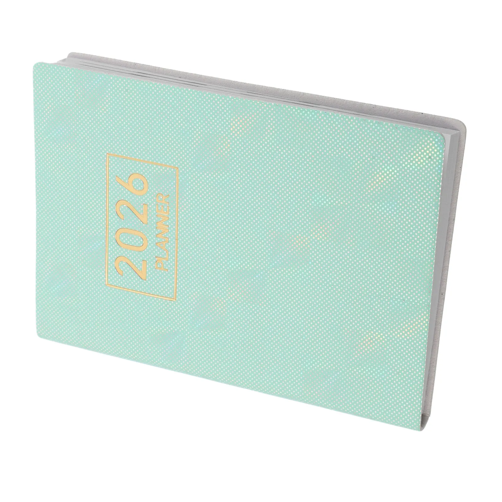 A7 2026 Pocket Planner with PU Cover – Portable Daily Schedule Notebook for Goal Setting & Travel, English Layout