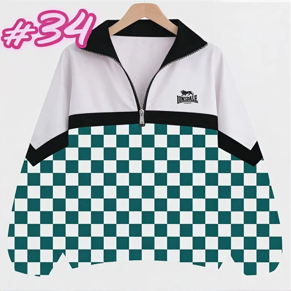 2026 Stormtrooper Cross border Hoodie 3D Digital LONSDALE Printed Stand up Collar Women's Street Trendy Zipper Polo Jacket Europ