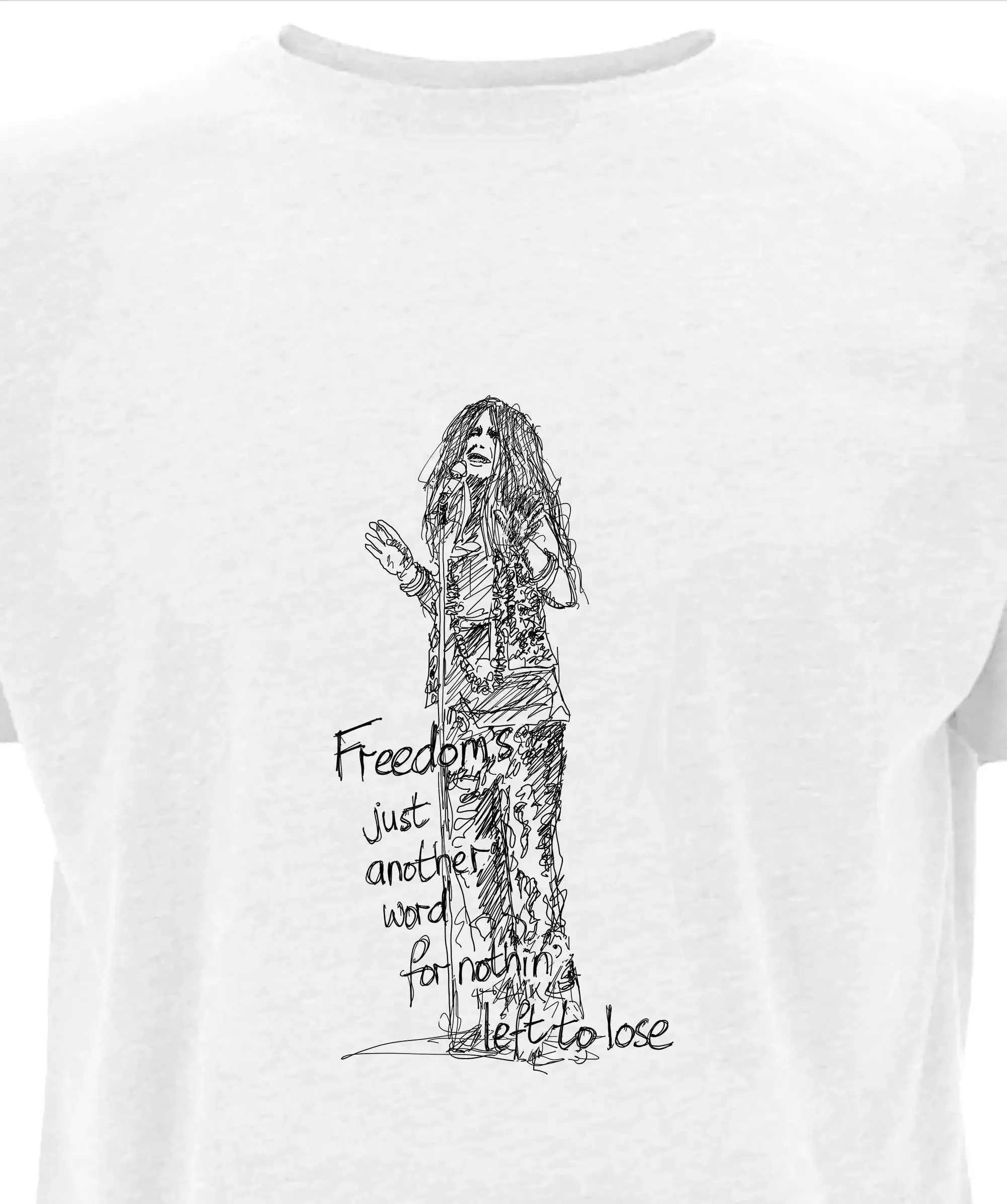 Janice Joplin Rock T Shirt Men s T Shirt Gifts for men Fairwear Approved Cotton Tee