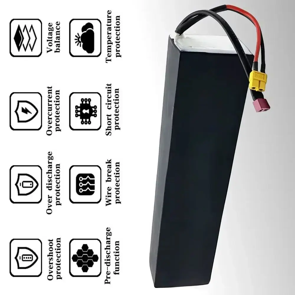 

13S4P 672Wh Lithium Ion Battery Pack 48V 14Ah Suitable for Kugoo M4/M4Pro Electric Scooter Battery 14000mAh Built in BMS