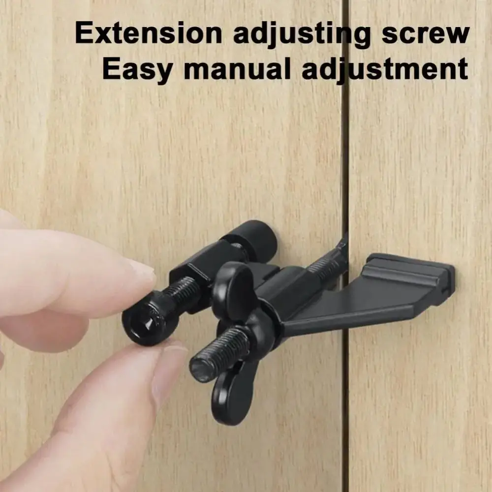 

Adjustable Anti-theft Door Lock Portable Childproof Lock Buckle Zinc Alloy Privacy Door Stopper Live Alone