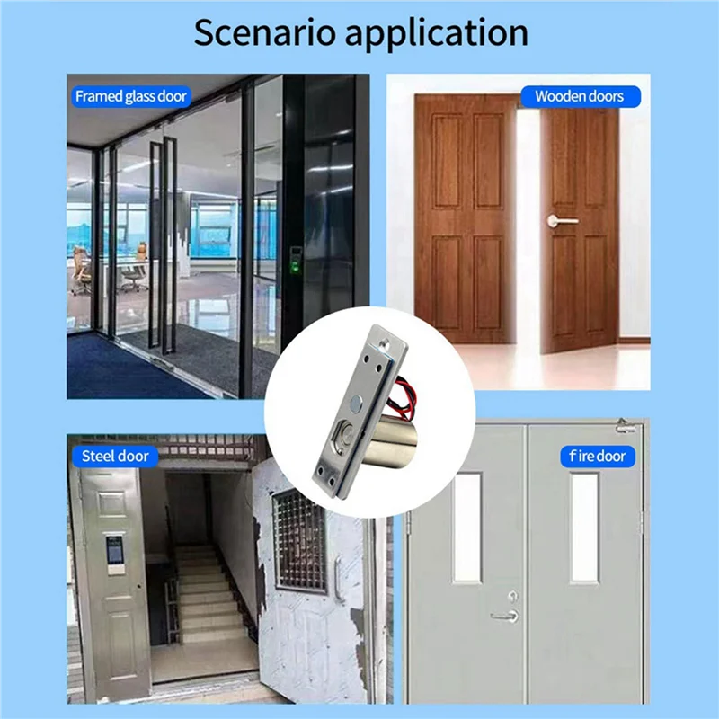 【الضرورة】4X مقاوم للماء الإلكترونية قطرة الترباس NC قفل الباب تيار مستمر 12 فولت التعريفي السيارات ديدبولت لتحسين الأمن اليومي #6