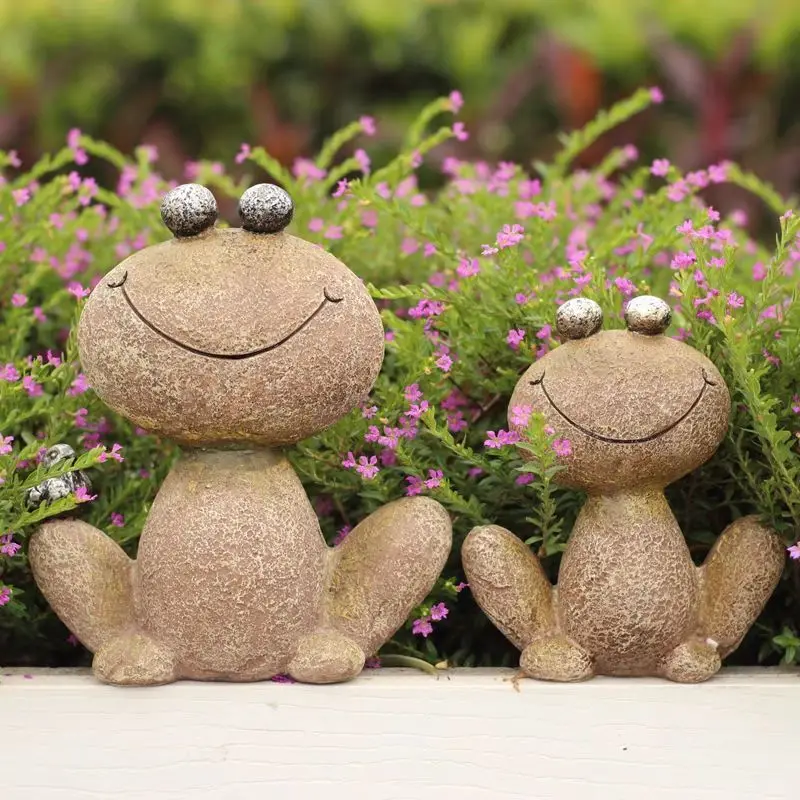 American Resin Animal Frog Ornaments Rural Grocery Decoration Outdoor Garden Sculpture Crafts Balcony Villa Landscape Adornments