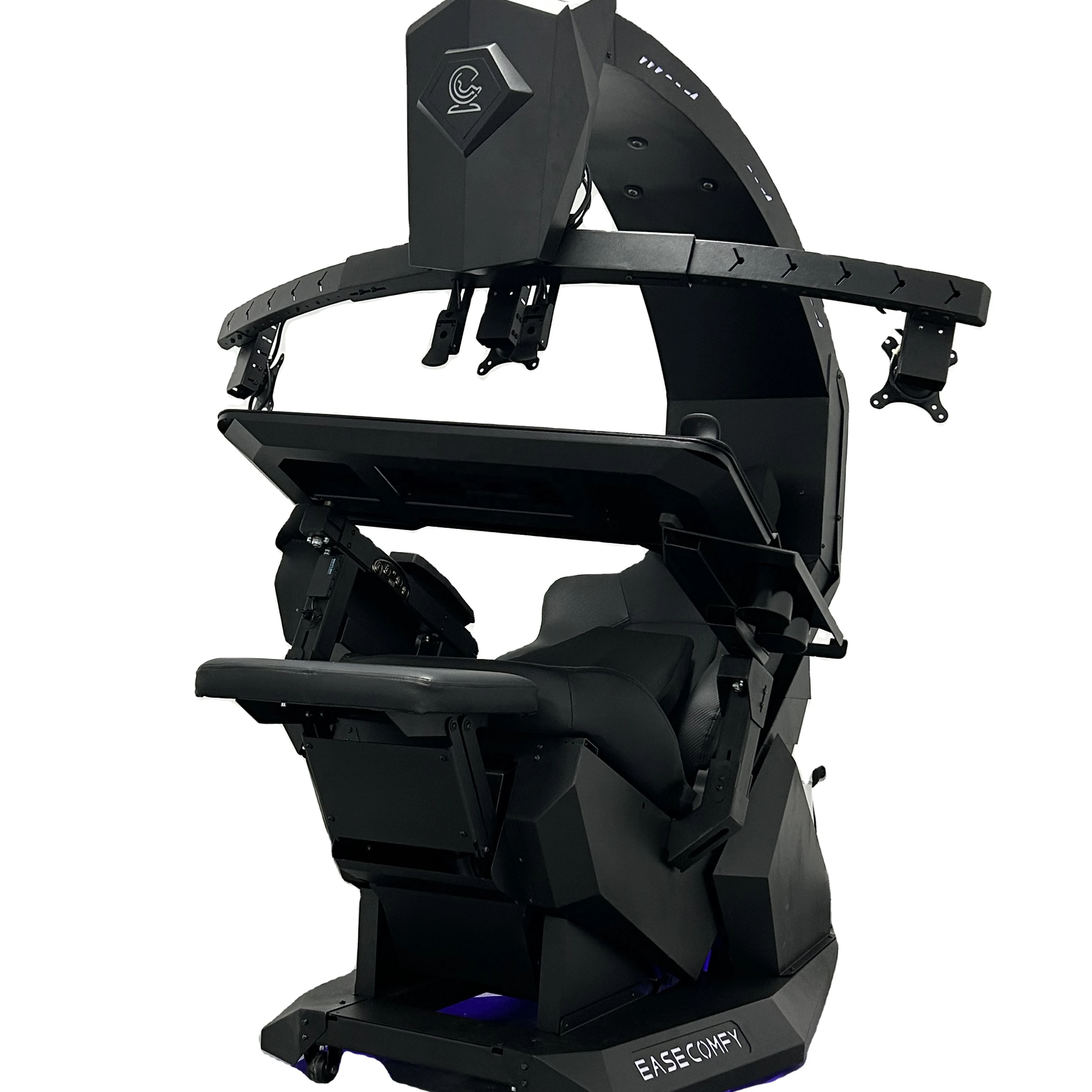 T2  Ergonomic High Back zero Gravity Recline Workstation Computer Cockpit zero Gravity Gaming Cockpit