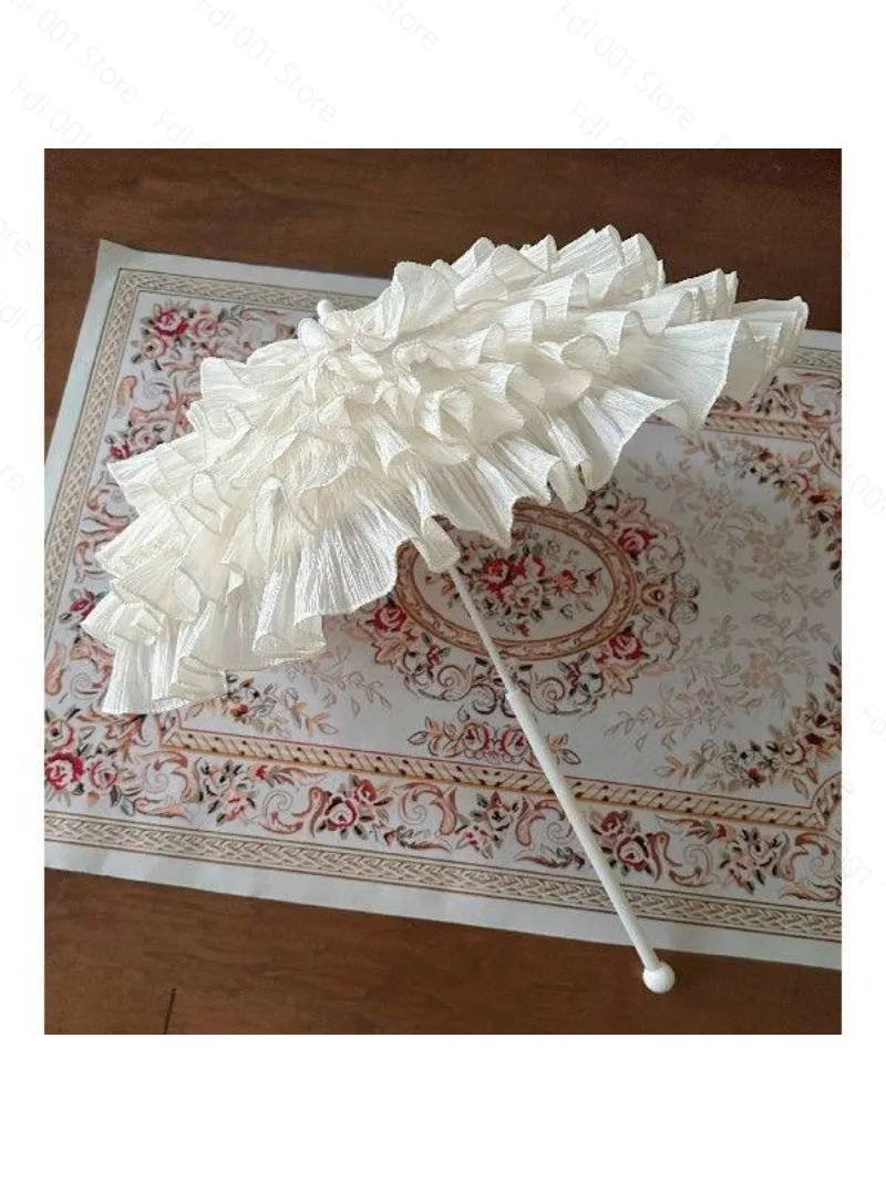 For Lolita French Small Ocean Flower Wedding Umbrella - Retro