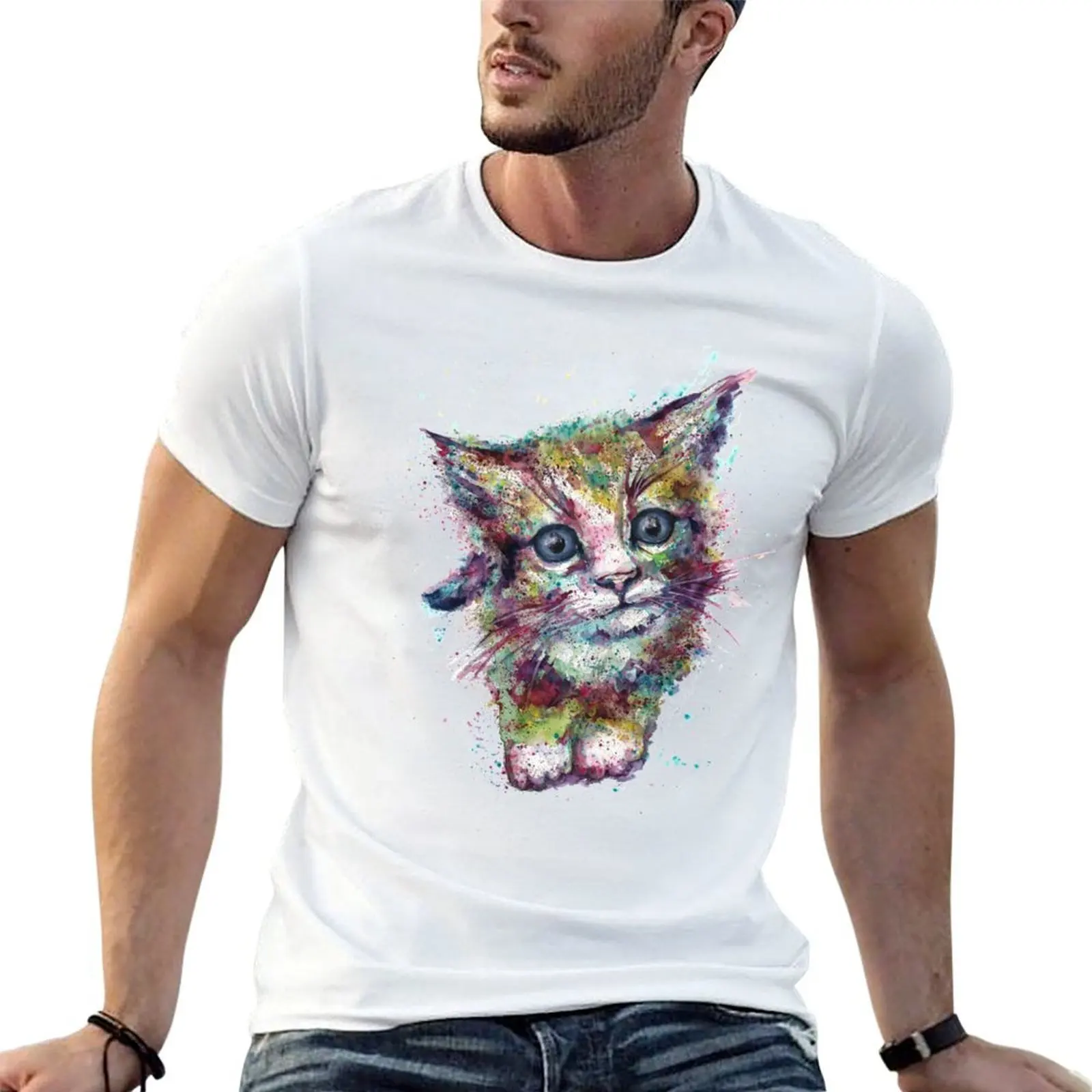 

Kitten cat T-Shirt t shirt man designer anime tshirt T-Shirt