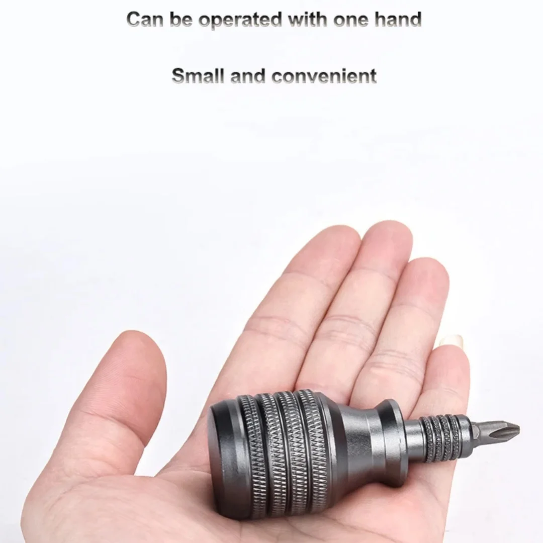 7 in 1 Mini cacciavite Cacciavite in lega di alluminio Torx Phillips Kit di punte per cacciavite Strumento di riparazione domestico portatile