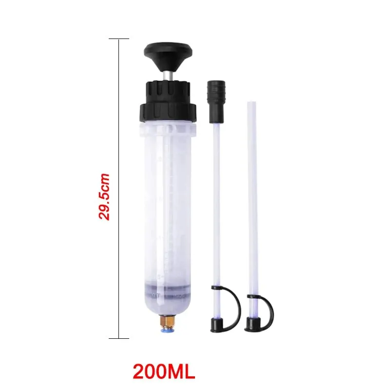 200CC Car Oil Fluid Extractor Portable Needle Tube Automotive Fuel Brake Liquid Extraction Transfer Filling Syringe Car Oil Pump